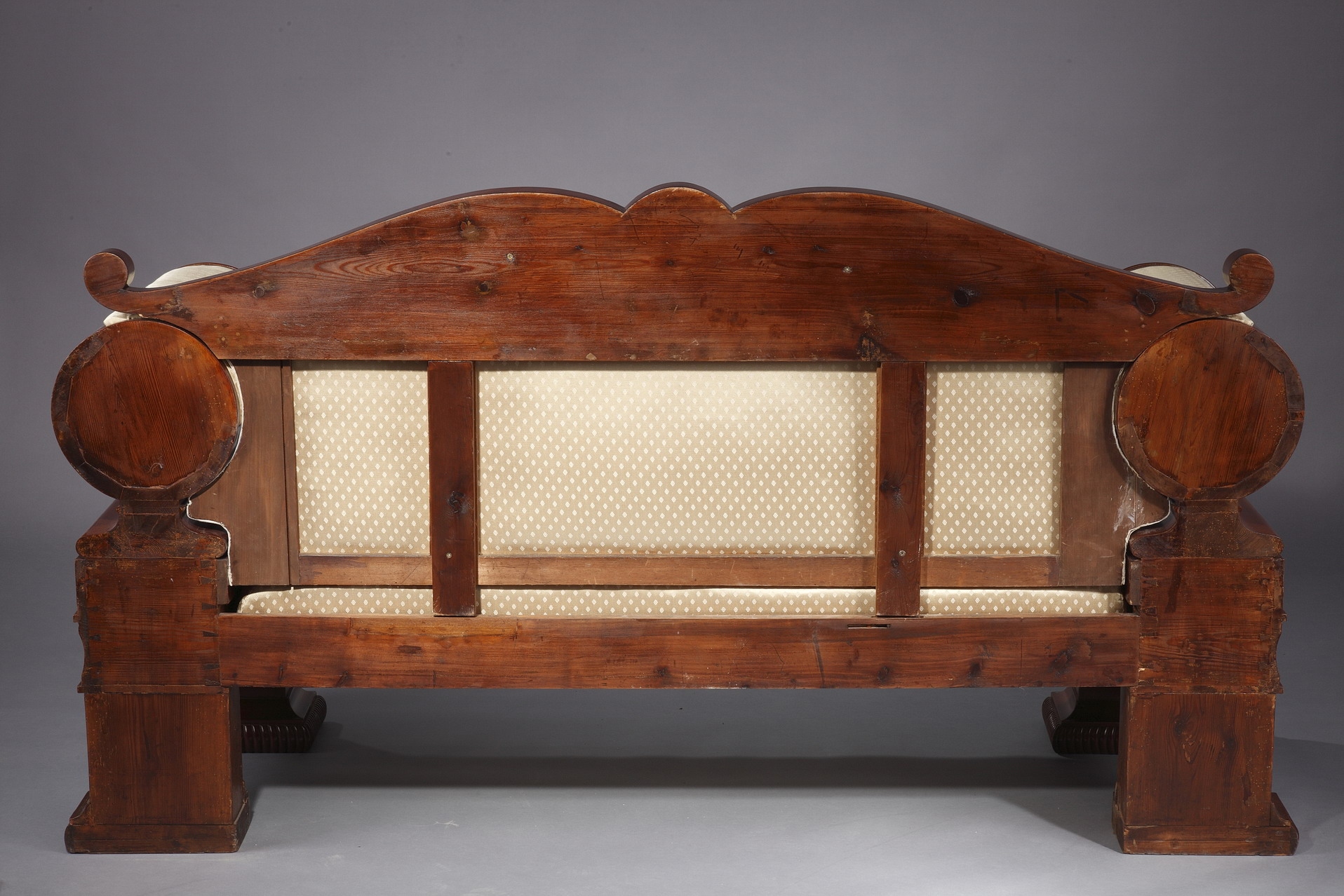 Back of a Biedermeier sofa, 19th century