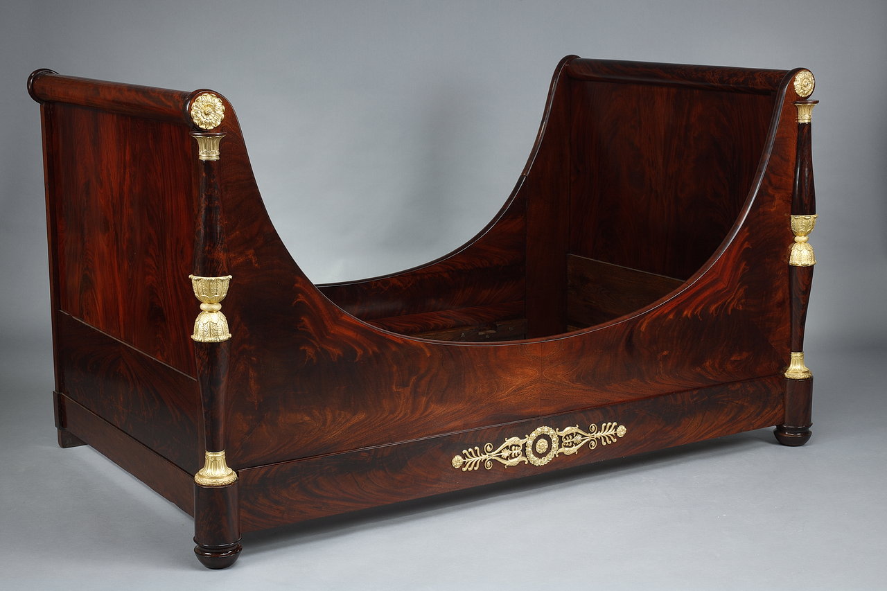 Empire period boat bed, 19th century